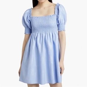 Hill House Athena Nap Dress Light Blue, Size Small